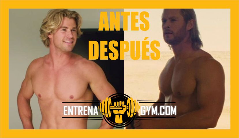 Chris Hemsworth Thor antes y después